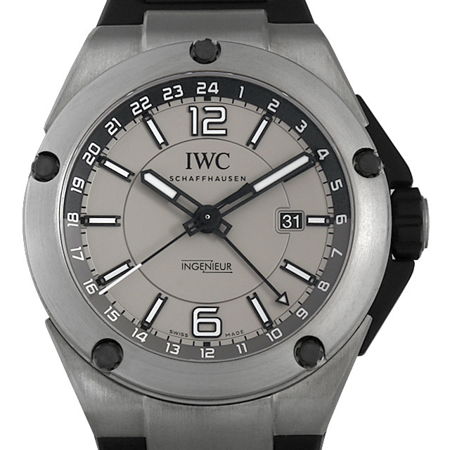 IWC インヂュニア デュアルタイム チタニウム IW326403 中古 メンズ