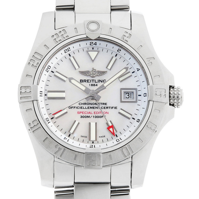 ブライトリング アベンジャーII GMT 日本限定 A329AMPPSS(A32390)(A3239011/A809) 中古 メンズ