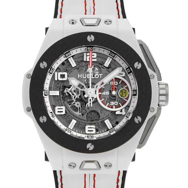 ウブロ ビッグバン フェラーリ ホワイトセラミックカーボン 限定500本 401.HQ.0121.VR 中古 メンズ