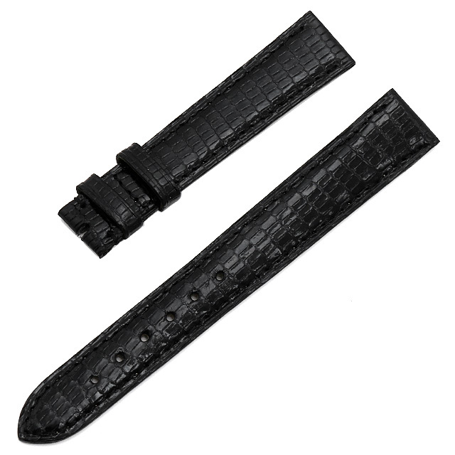 カミーユフォルネ 尾錠用革ベルト リザード 黒/ブラック 16mm-14mm 未使用 WEB限定品