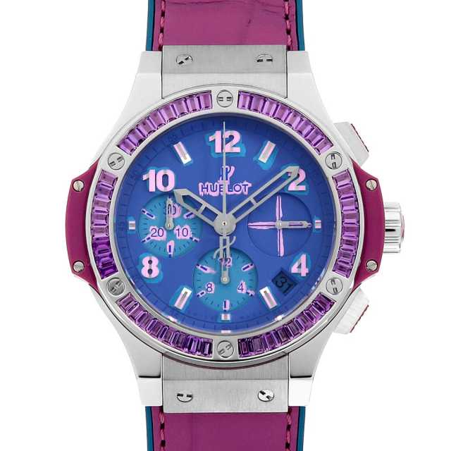 ウブロ ビッグバン ポップアート スチール パープル 世界限定200本 341.SV.5199.LR.1905 中古 メンズ