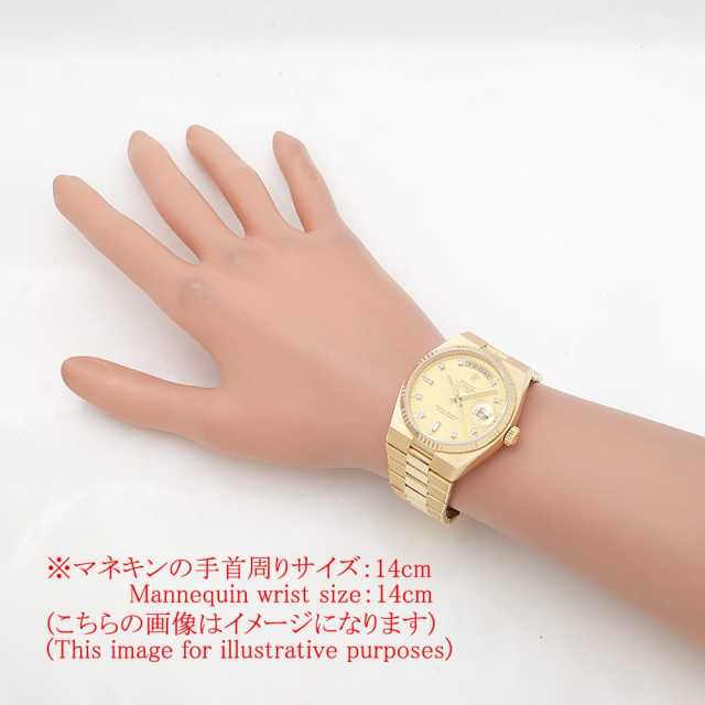 ロレックス オイスタークォーツ デイデイト 8Pダイヤ 2Pバゲットダイヤ 19018A シャンパン 75番 中古 メンズ 商品画像 7