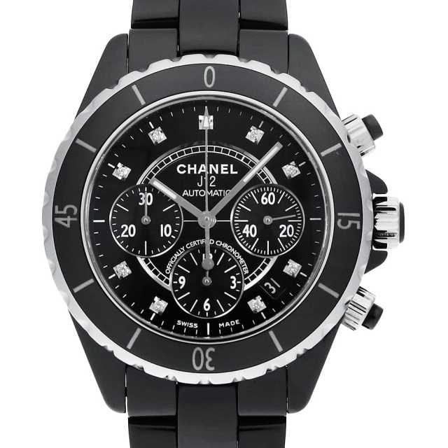 シャネル J12 クロノグラフ 9Pダイヤ H2419 中古 メンズ