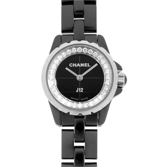 シャネル J12 XS ブラック H5235 中古 レディース