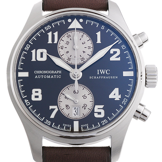 IWC パイロットウォッチ クロノグラフ アントワーヌ・ド・サンテグジュペリ IW387806 中古 メンズ